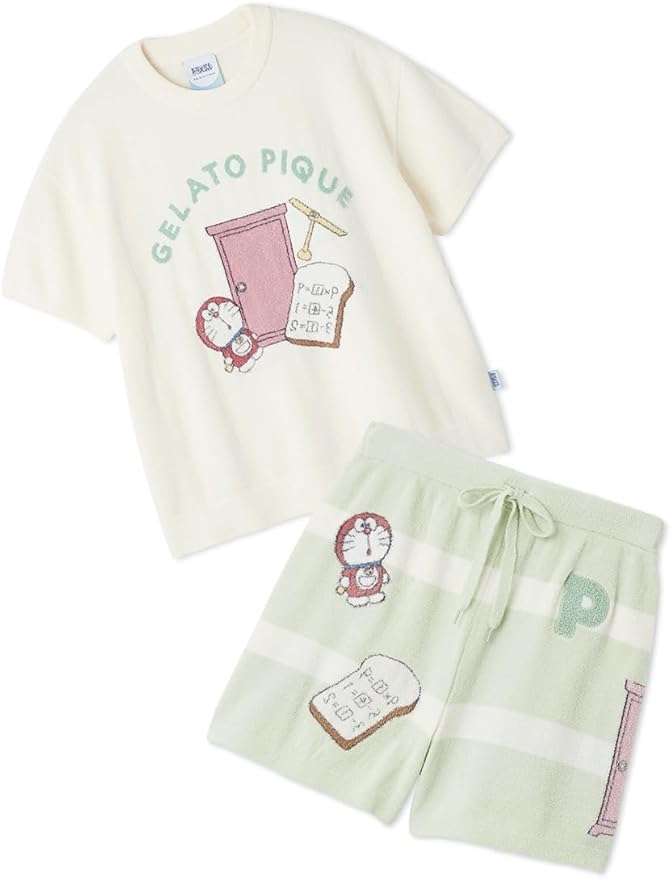 ご*ん様 ジェラートピケ　ドラミちゃん　ジャガードプルオーバー&ショートパンツセ Amazon | 【ドラえもん】【レディース】ジャガードプルオーバー